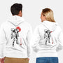 Bounty Huntress Sumi-e-Unisex-Zip-Up-Sweatshirt-Astrobot Invention