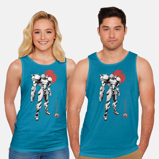 Bounty Huntress Sumi-e-Unisex-Basic-Tank-Astrobot Invention