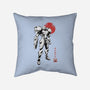 Bounty Huntress Sumi-e-None-Removable Cover w Insert-Throw Pillow-Astrobot Invention