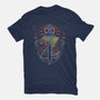 Neon Lineart Legendary Emblem-Mens-Basic-Tee-Astrobot Invention