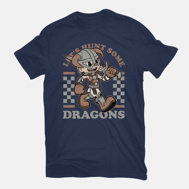 Game Mascot Dragon Hunter-Mens-Basic-Tee-Studio Mootant