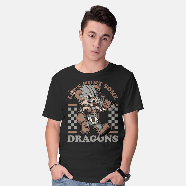 Game Mascot Dragon Hunter-Mens-Basic-Tee-Studio Mootant