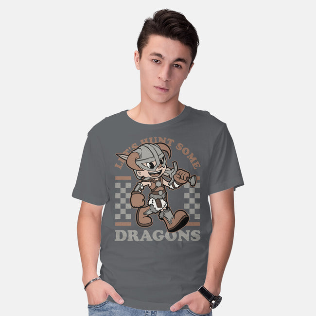 Game Mascot Dragon Hunter-Mens-Basic-Tee-Studio Mootant