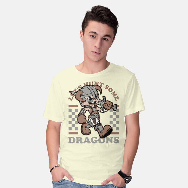 Game Mascot Dragon Hunter-Mens-Basic-Tee-Studio Mootant