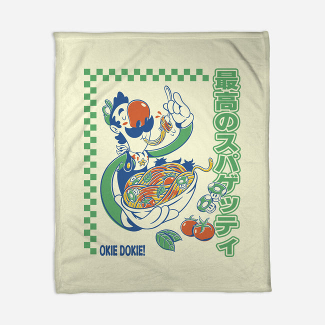 Spaghetti Time-None-Fleece-Blanket-Henrique Torres