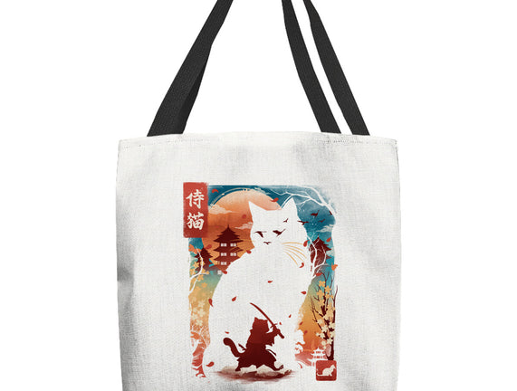 Samurai Cat Landscape