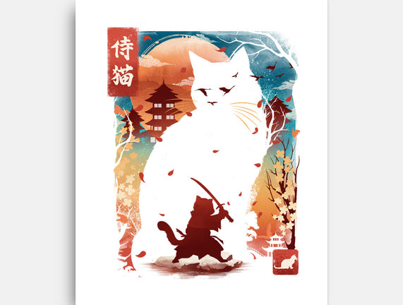 Samurai Cat Landscape