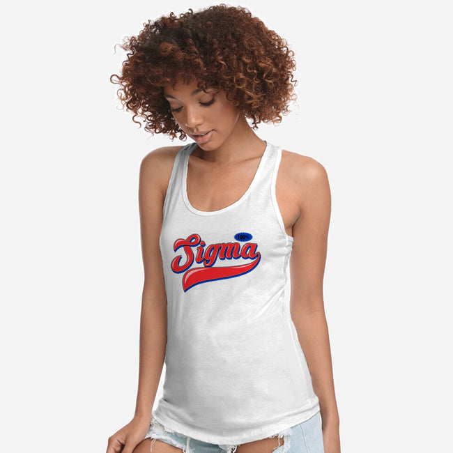 100% Sigma-Womens-Racerback-Tank-Boggs Nicolas