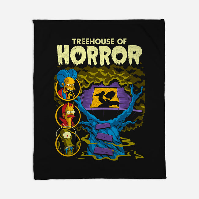 Tree House Of Horror-None-Fleece-Blanket-Jorgetiradoart