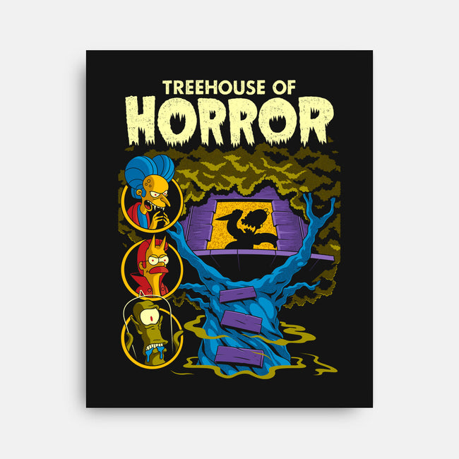 Tree House Of Horror-None-Stretched-Canvas-Jorgetiradoart
