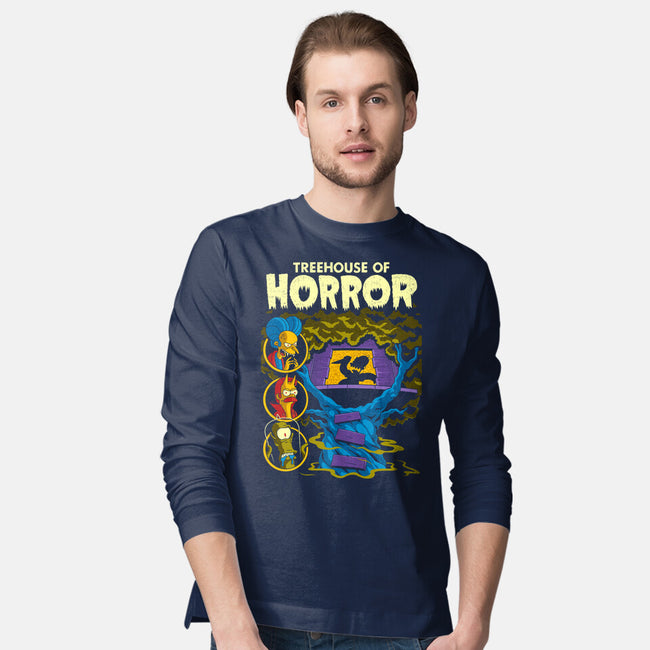 Tree House Of Horror-Mens-Long Sleeved-Tee-Jorgetiradoart