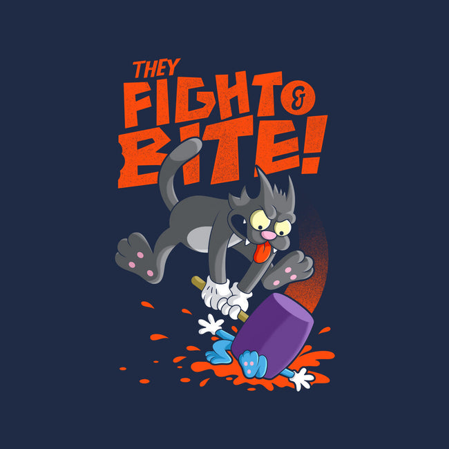 They Fight And Bite-Womens-Basic-Tee-Jorgetiradoart