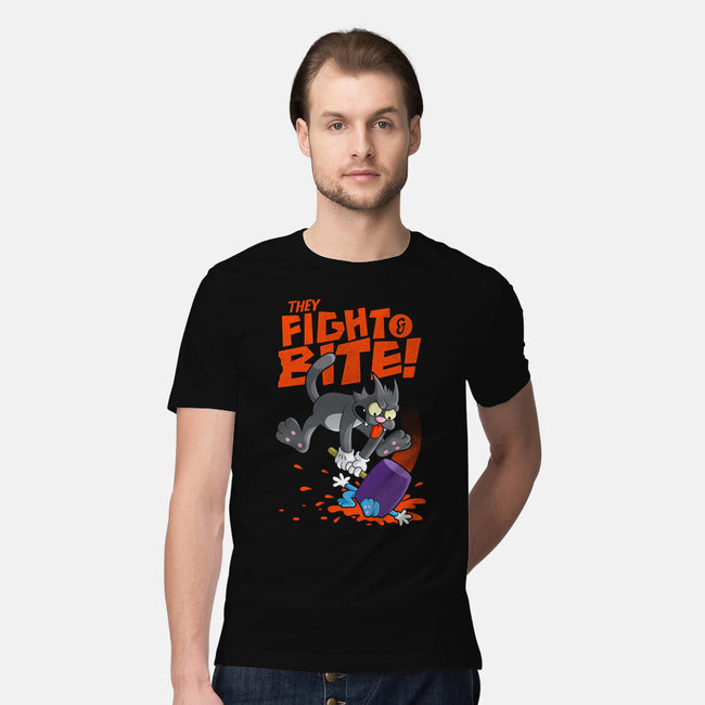 They Fight And Bite-Mens-Premium-Tee-Jorgetiradoart