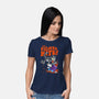 They Fight And Bite-Womens-Basic-Tee-Jorgetiradoart