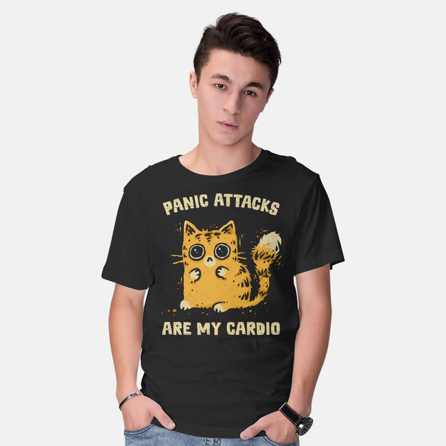 Panic Attacks Are My Cardio-Mens-Basic-Tee-kg07