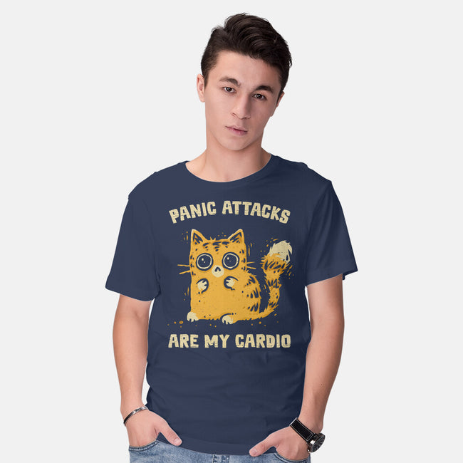 Panic Attacks Are My Cardio-Mens-Basic-Tee-kg07