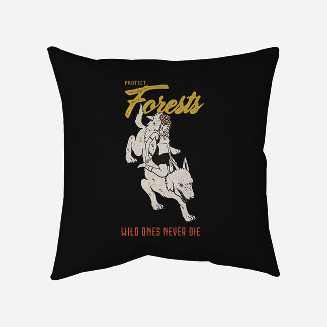 Protect Forests-None-Removable Cover w Insert-Throw Pillow-sebasebi