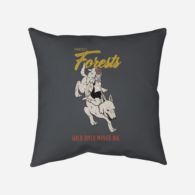 Protect Forests-None-Removable Cover w Insert-Throw Pillow-sebasebi