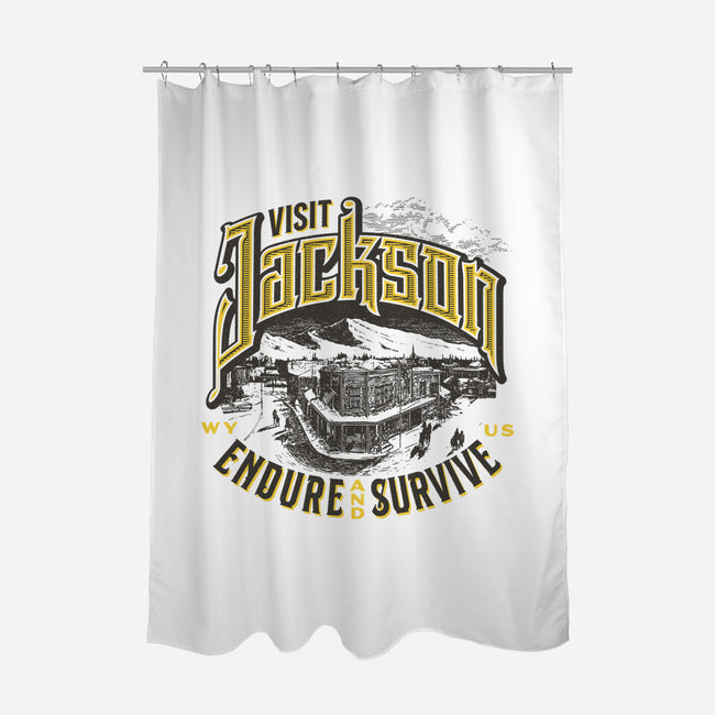 Visit Jackson-None-Polyester-Shower Curtain-Wheels