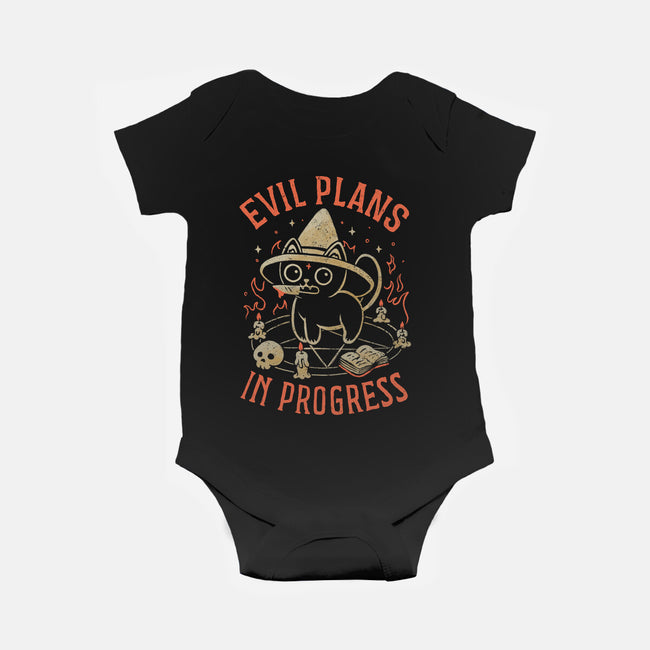 Evil Plans In Progress-Baby-Basic-Onesie-eduely