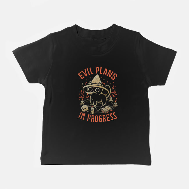 Evil Plans In Progress-Baby-Basic-Tee-eduely