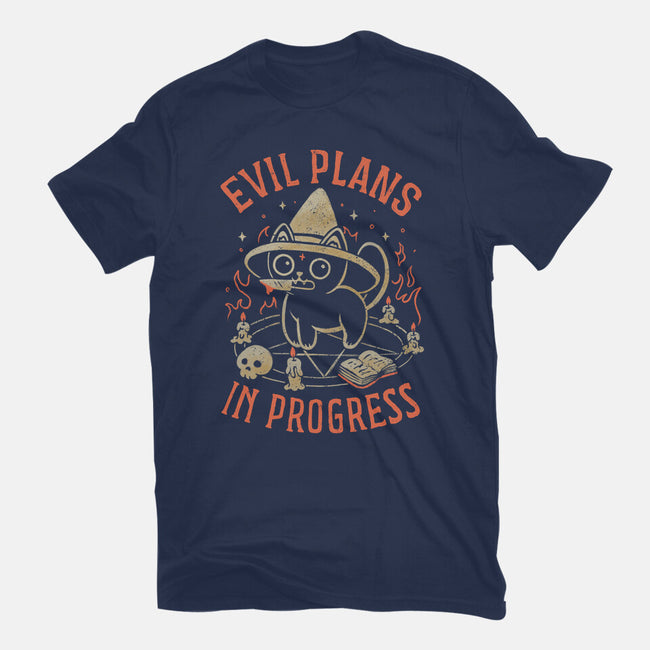 Evil Plans In Progress-Mens-Basic-Tee-eduely