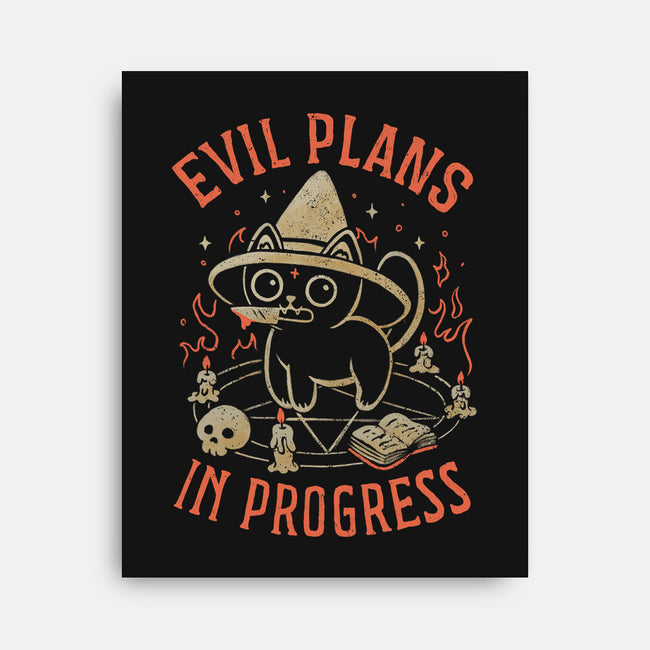 Evil Plans In Progress-None-Stretched-Canvas-eduely