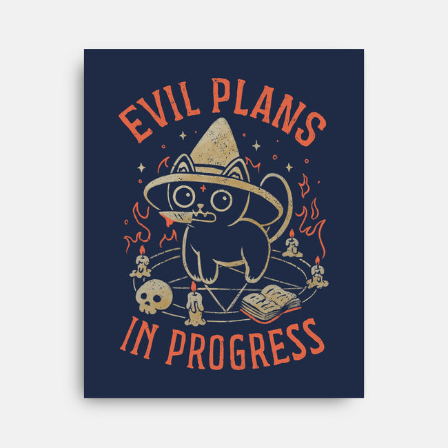 Evil Plans In Progress-None-Stretched-Canvas-eduely