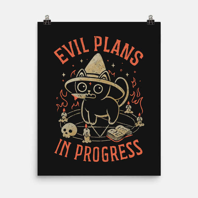 Evil Plans In Progress-None-Matte-Poster-eduely