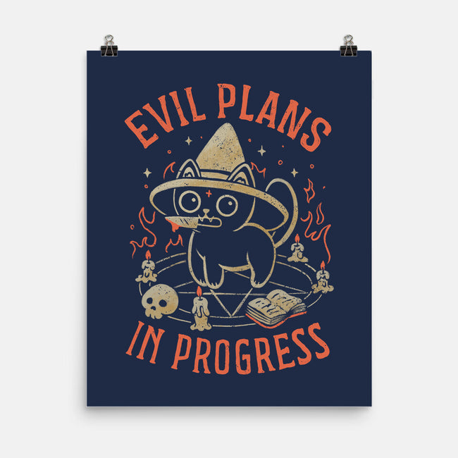 Evil Plans In Progress-None-Matte-Poster-eduely