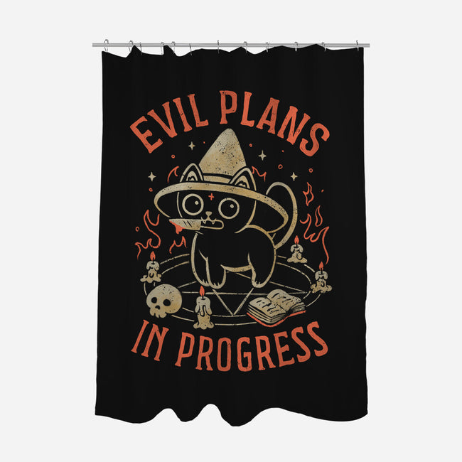 Evil Plans In Progress-None-Polyester-Shower Curtain-eduely