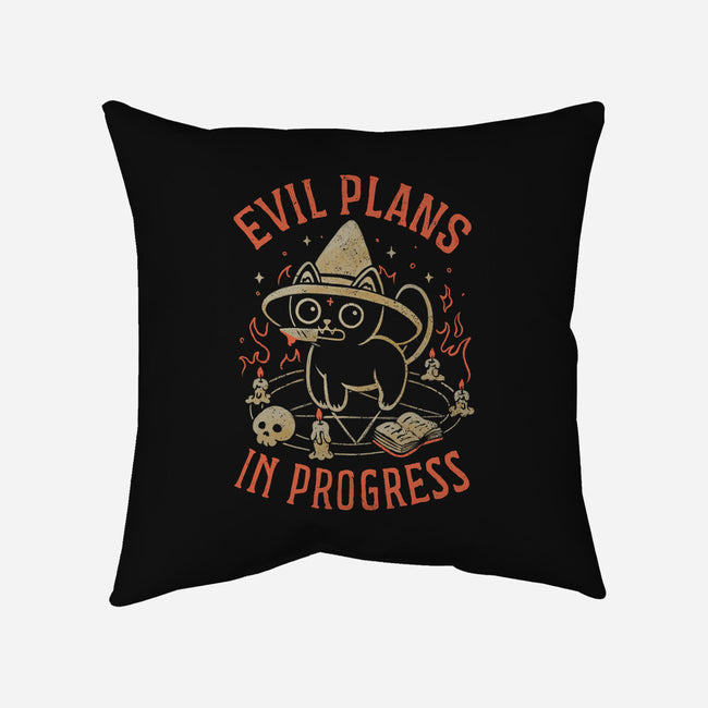 Evil Plans In Progress-None-Removable Cover w Insert-Throw Pillow-eduely