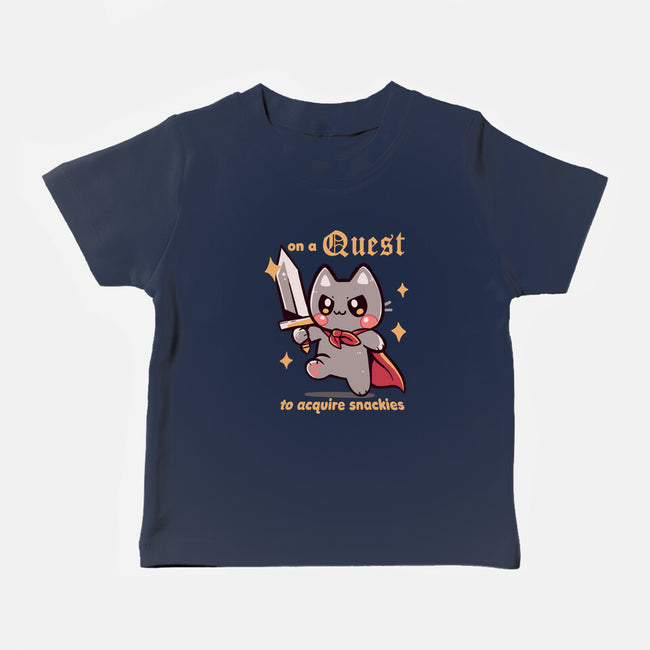 On A Quest To Acquire Snackies-Baby-Basic-Tee-TechraNova