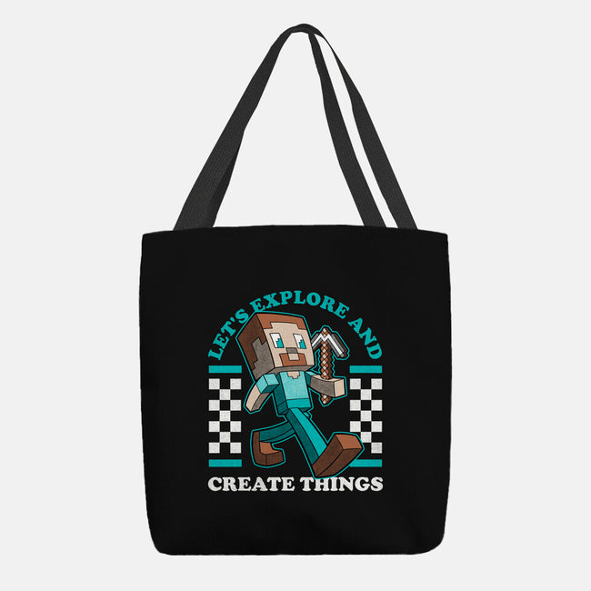 Game Mascot Block Guy-None-Basic Tote-Bag-Studio Mootant