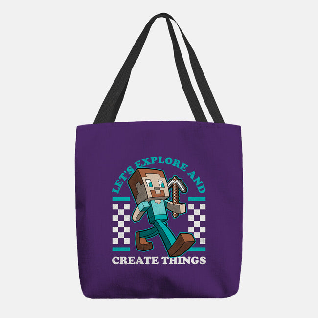 Game Mascot Block Guy-None-Basic Tote-Bag-Studio Mootant