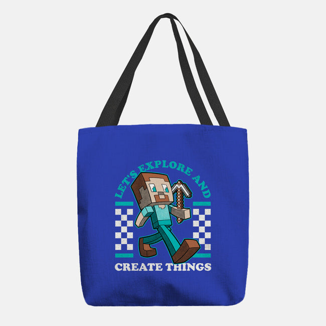 Game Mascot Block Guy-None-Basic Tote-Bag-Studio Mootant