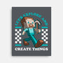 Game Mascot Block Guy-None-Stretched-Canvas-Studio Mootant