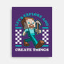 Game Mascot Block Guy-None-Stretched-Canvas-Studio Mootant