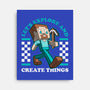 Game Mascot Block Guy-None-Stretched-Canvas-Studio Mootant