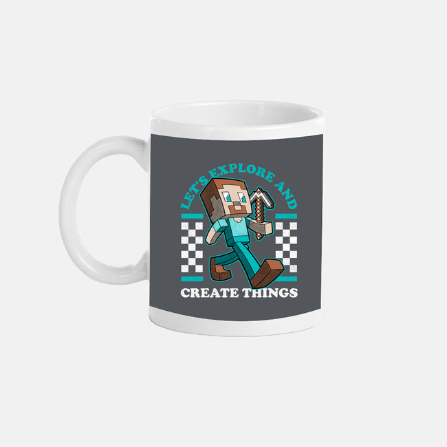 Game Mascot Block Guy-None-Mug-Drinkware-Studio Mootant
