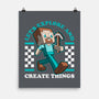 Game Mascot Block Guy-None-Matte-Poster-Studio Mootant