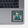 Game Mascot Block Guy-None-Glossy-Sticker-Studio Mootant