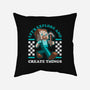 Game Mascot Block Guy-None-Removable Cover w Insert-Throw Pillow-Studio Mootant