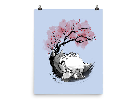 Sakura Neighbor Sumi-e