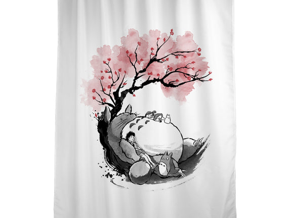 Sakura Neighbor Sumi-e