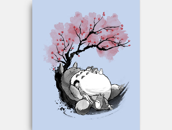 Sakura Neighbor Sumi-e