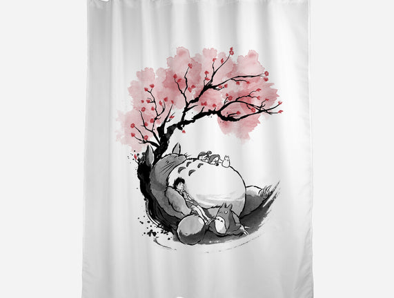 Sakura Neighbor Sumi-e