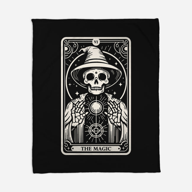 The Magic Tarot Skull-None-Fleece-Blanket-Eoli Studio