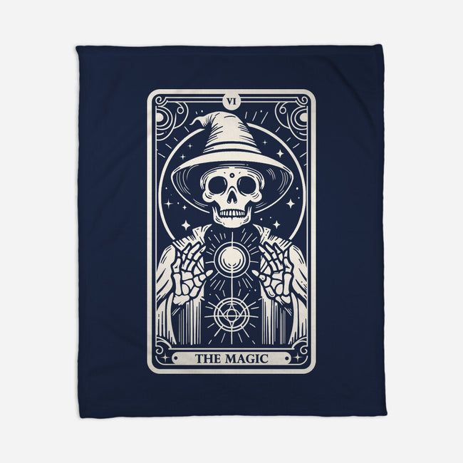 The Magic Tarot Skull-None-Fleece-Blanket-Eoli Studio