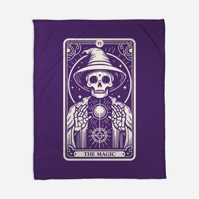 The Magic Tarot Skull-None-Fleece-Blanket-Eoli Studio